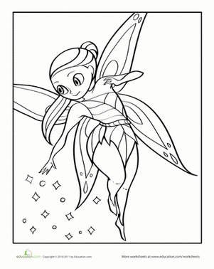 Color the Faerie in Flight