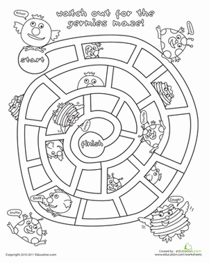 Avoid the Germies Maze
