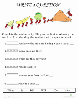 Writing Questions
