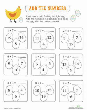 Add the Numbers: Jane the Hen