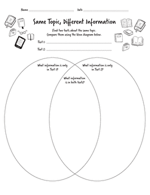 Venn Diagram: Same Topic, Different Information