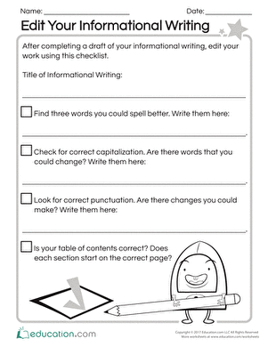 Edit Your Informational Writing