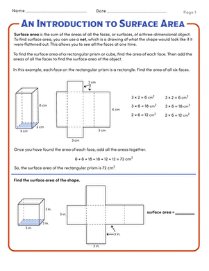 An Introduction to Surface Area