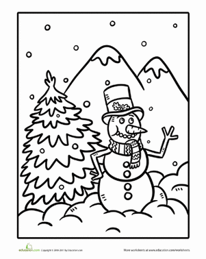 Snowman Coloring