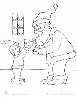 Elf Coloring Page