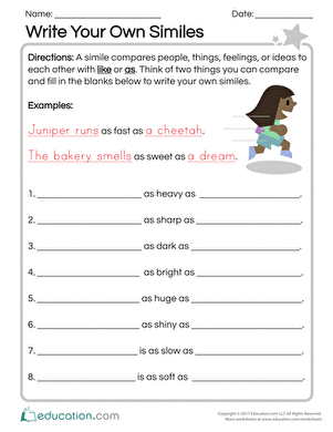 Write Your Own Similes