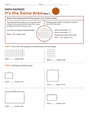 Math Madness: It’s the Same Area 1