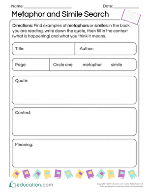 Metaphor and Simile Search