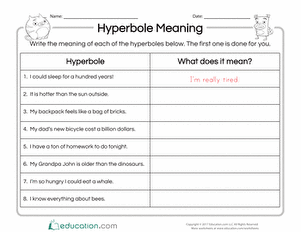 Hyperbole Meaning