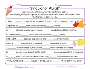 Singular or Plural?