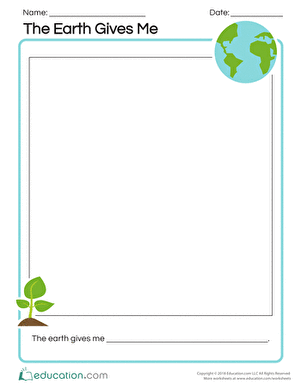 The Earth Gives Me