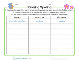 Revising Spelling