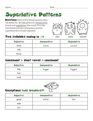 Superlative Patterns