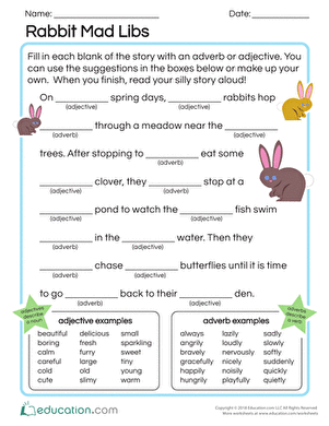 Rabbit Mad Libs