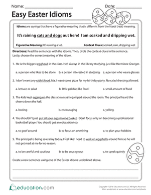 Easy Easter Idioms