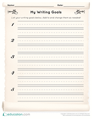 My Writing Goals