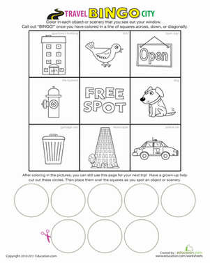 Travel Bingo: City!