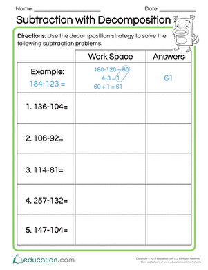 Subtraction with Decomposition