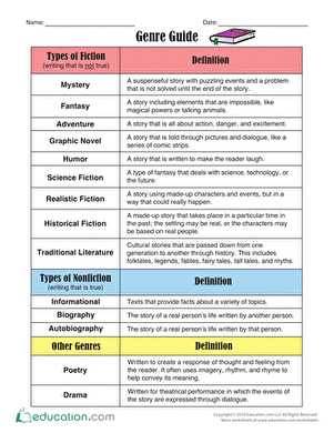 Genre Guide & Reading Challenge
