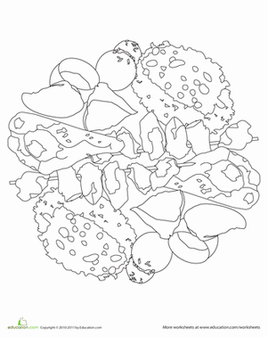 Color a Mandala: Indian Cuisine