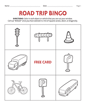 Street Sign Bingo