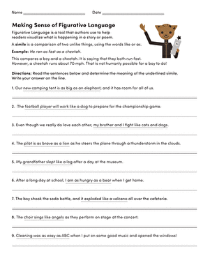 Making Sense of Figurative Language 2