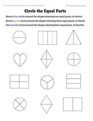 Circle the Equal Parts