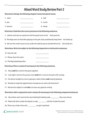 Mixed Word Study Review Part 2