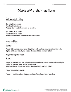 Make a Match: Fractions