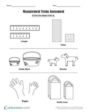 Measurement Terms Assessment