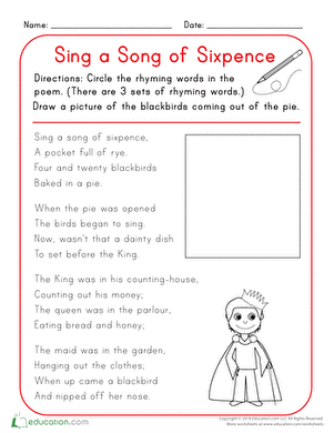 Sing a Song of Sixpence