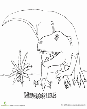 Megalosaurus Coloring Page
