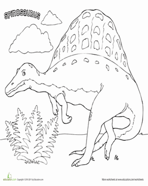 Color the Spinosaurus!