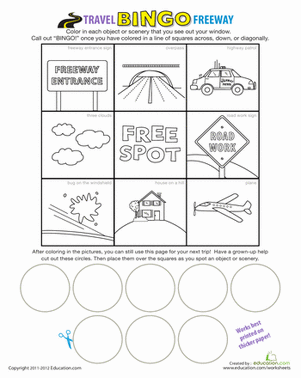 Freeway Car Games: Bingo