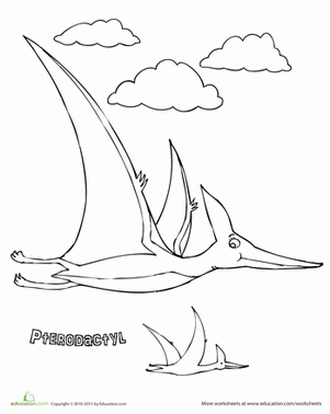 Pterosaur Coloring Page