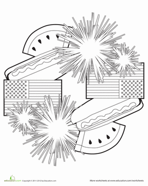 Color a Fourth of July Mandala!