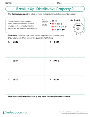 Break it Up: Distributive Property 2