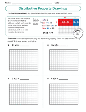 Distributive Property Drawings
