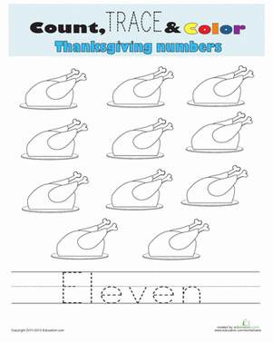 Count, Trace, and Color: Eleven