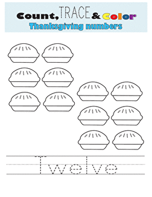 Count, Trace, and Color: Twelve