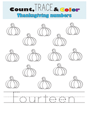 Count, Trace, and Color: Fourteen