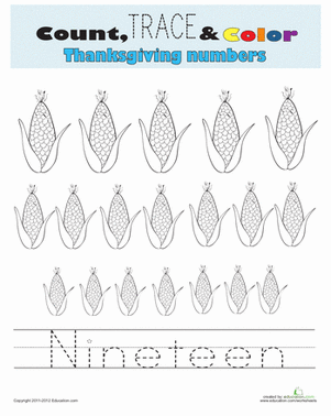 Count, Trace, and Color: Nineteen
