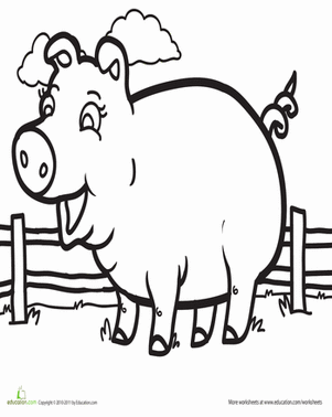 Pig Coloring Page
