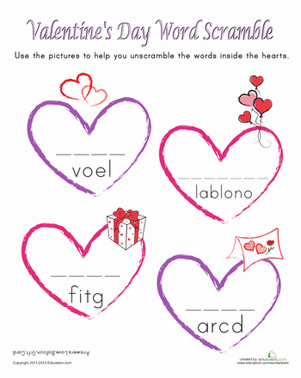 Valentine's Day Word Game