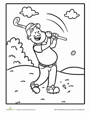 Color the Golfer