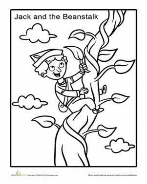Jack and the Beanstalk Coloring
