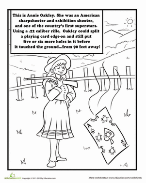 Color Annie Oakley