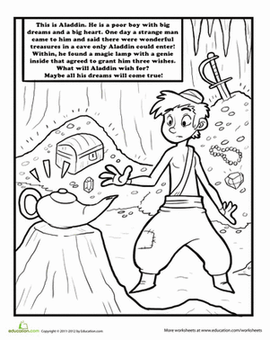 Color Aladdin and the Magic Lamp