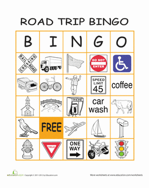 Play Road Trip Bingo #3