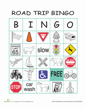 Play Road Trip Bingo #4